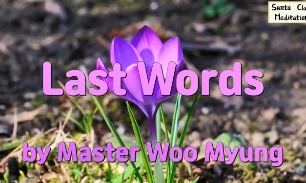 🌼☁️ Last Words – Wisdom Poem by Master Woo Myung | Santa Clara Meditation