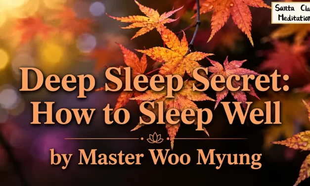 🌙 Deep Sleep Secret: How to Sleep Well | Master Woo Myung | Santa Clara Meditation