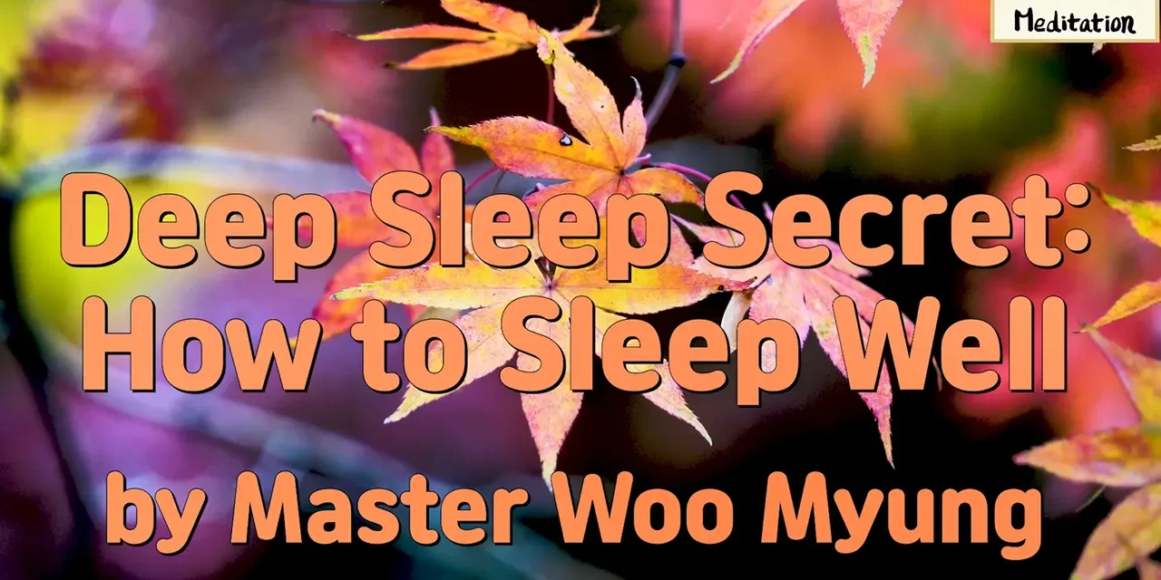 🌙 Deep Sleep Secret: How to Sleep Well | Master Woo Myung | Santa Clara Meditation