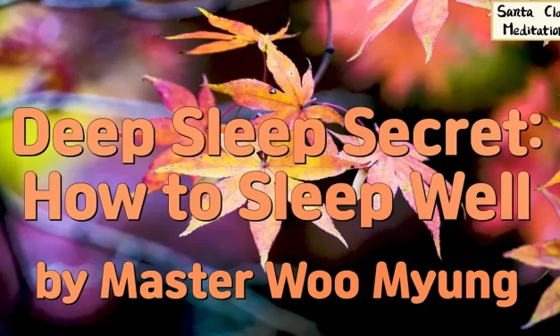 🌙 Deep Sleep Secret: How to Sleep Well | Master Woo Myung | Santa Clara Meditation