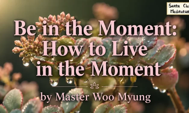 ⏳ Be in the Moment – How to Truly Live Now | Master Woo Myung | Santa Clara Meditation