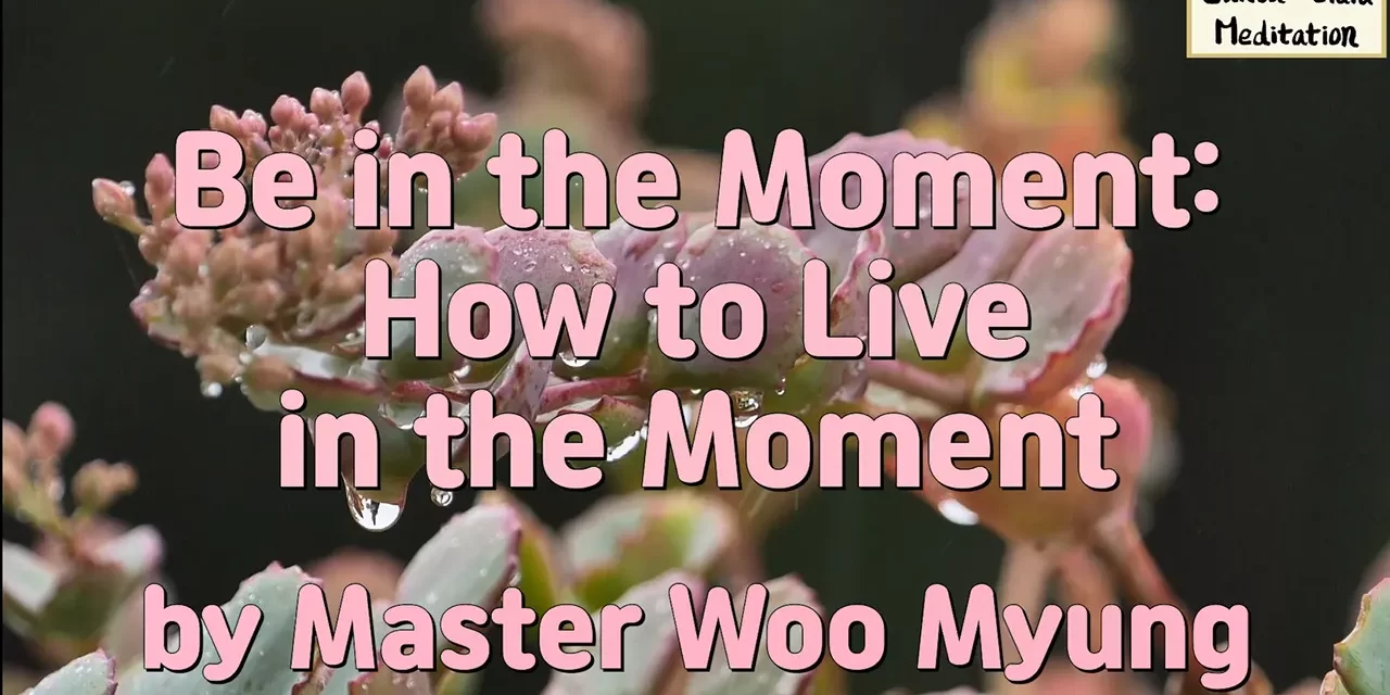 ⏳ Be in the Moment – How to Truly Live Now | Master Woo Myung | Santa Clara Meditation