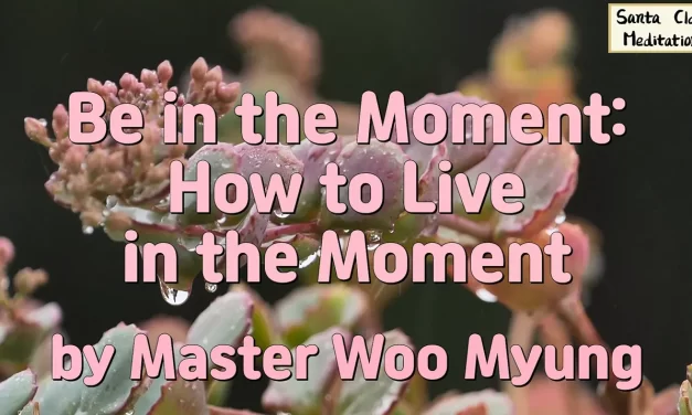 ⏳ Be in the Moment – How to Truly Live Now | Master Woo Myung | Santa Clara Meditation