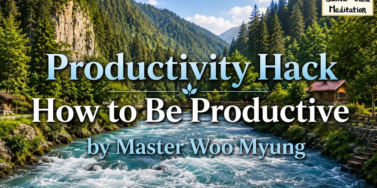 ⚡ Productivity Hack: How to Be Productive | Master Woo Myung | Santa Clara Meditation