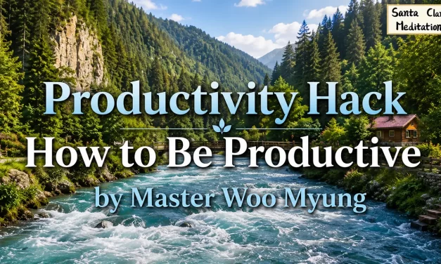 ⚡ Productivity Hack: How to Be Productive | Master Woo Myung | Santa Clara Meditation