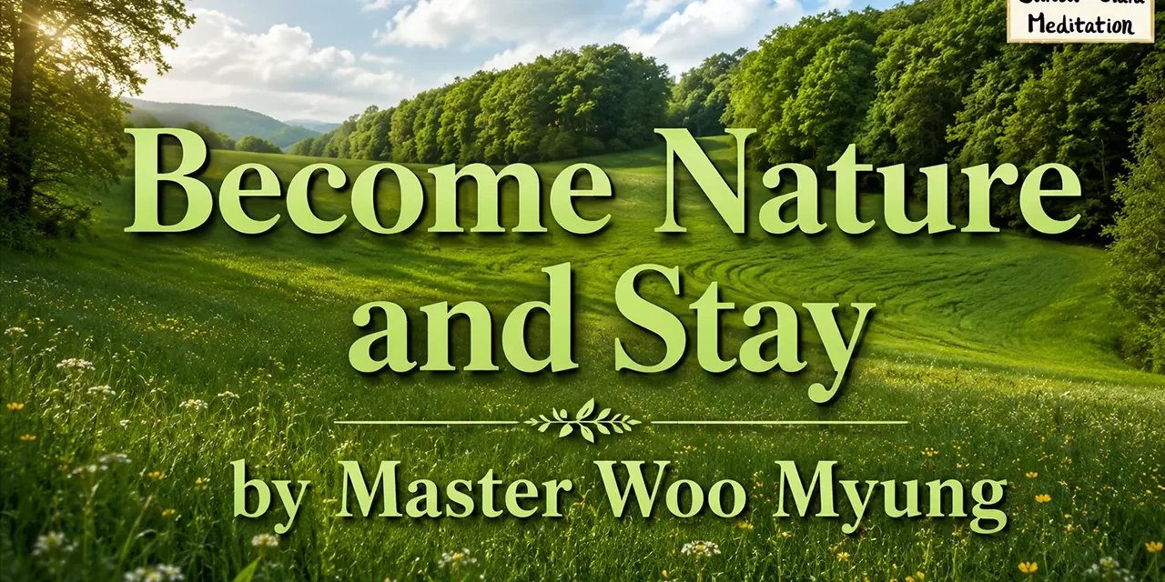 🍃 Become Nature and Stay: Let Go and Simply Exist | Master Woo Myung | Santa Clara Meditation