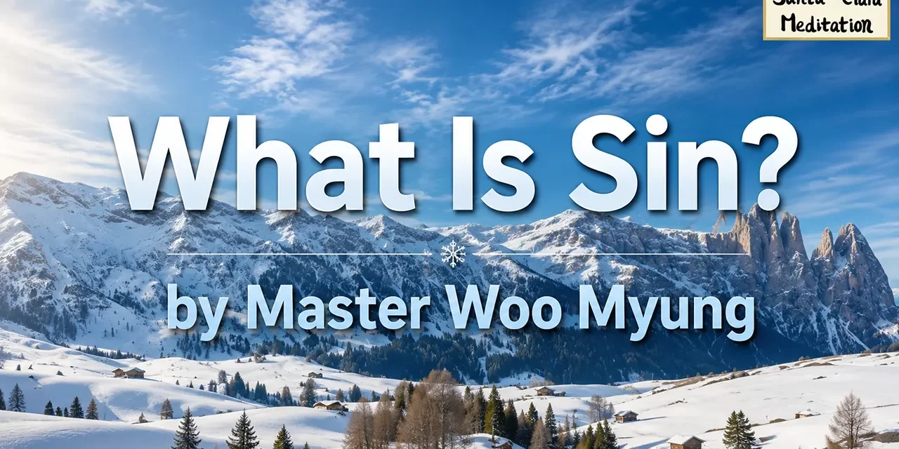 ⚖️ What Is Sin? | Master Woo Myung | Santa Clara Meditation