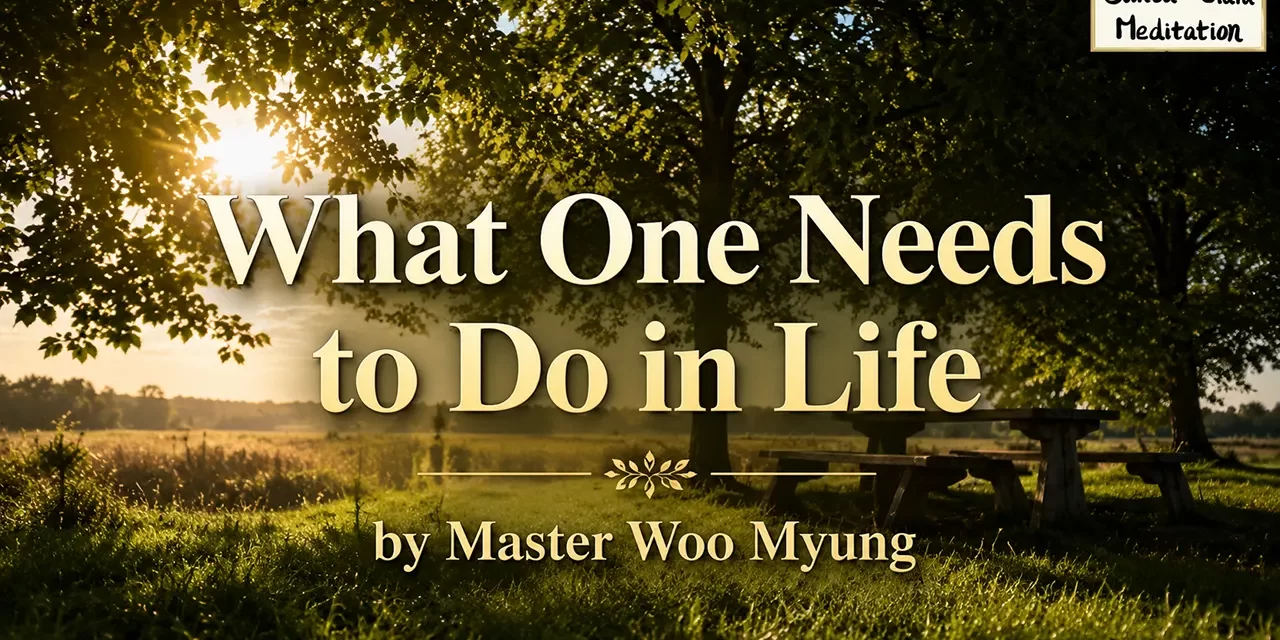 π± What One Needs to Do in Life | Master Woo Myung | Santa Clara Meditation