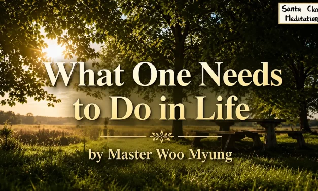 🌱 What One Needs to Do in Life | Master Woo Myung | Santa Clara Meditation