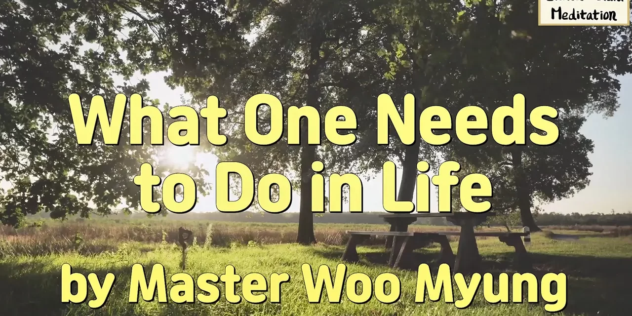 🌱 What One Needs to Do in Life | Master Woo Myung | Santa Clara Meditation