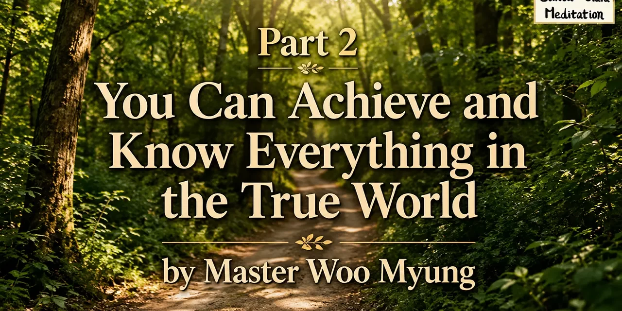 ☀️ Part 2 – You Can Achieve and Know Everything in the True World | Master Woo Myung | Santa Clara Meditation