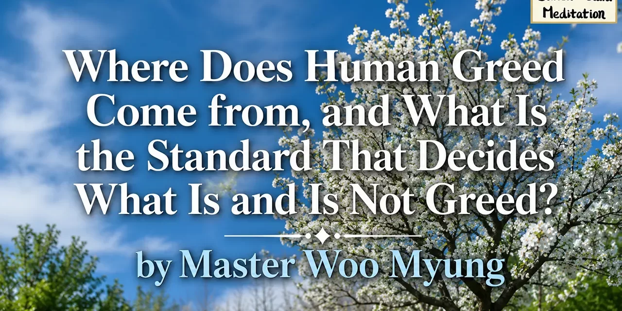 💭 What Is the Root of Greed? – Master Woo Myung | Santa Clara Meditation