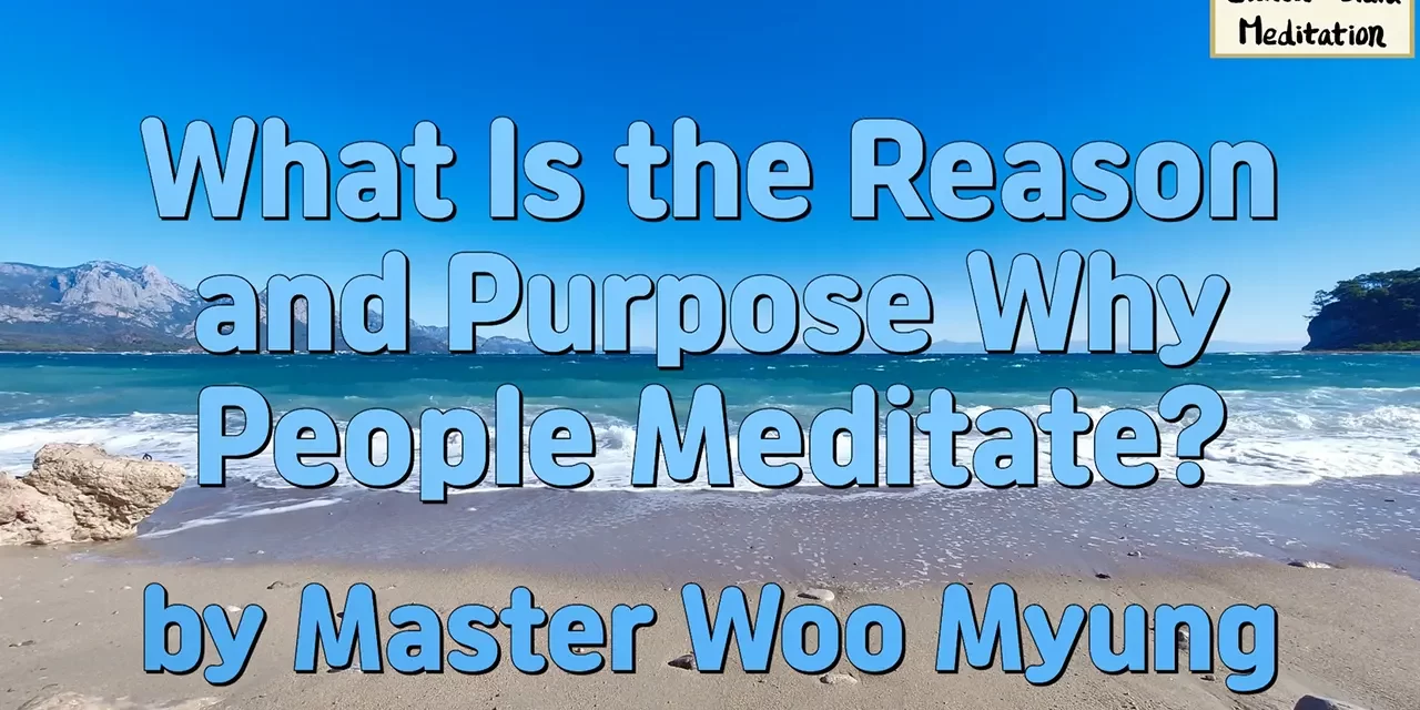 🧘 What Is the Reason and Purpose Why People Meditate? | Master Woo Myung | Santa Clara Meditation
