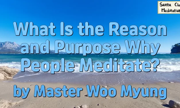 🧘 What Is the Reason and Purpose Why People Meditate? | Master Woo Myung | Santa Clara Meditation
