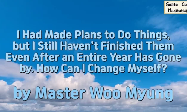 🔄 I Had Made Plans to Do Things, but I Still Haven’t Finished Them Even After an Entire Year Has Gone by. How Can I Change Myself? | Master Woo Myung