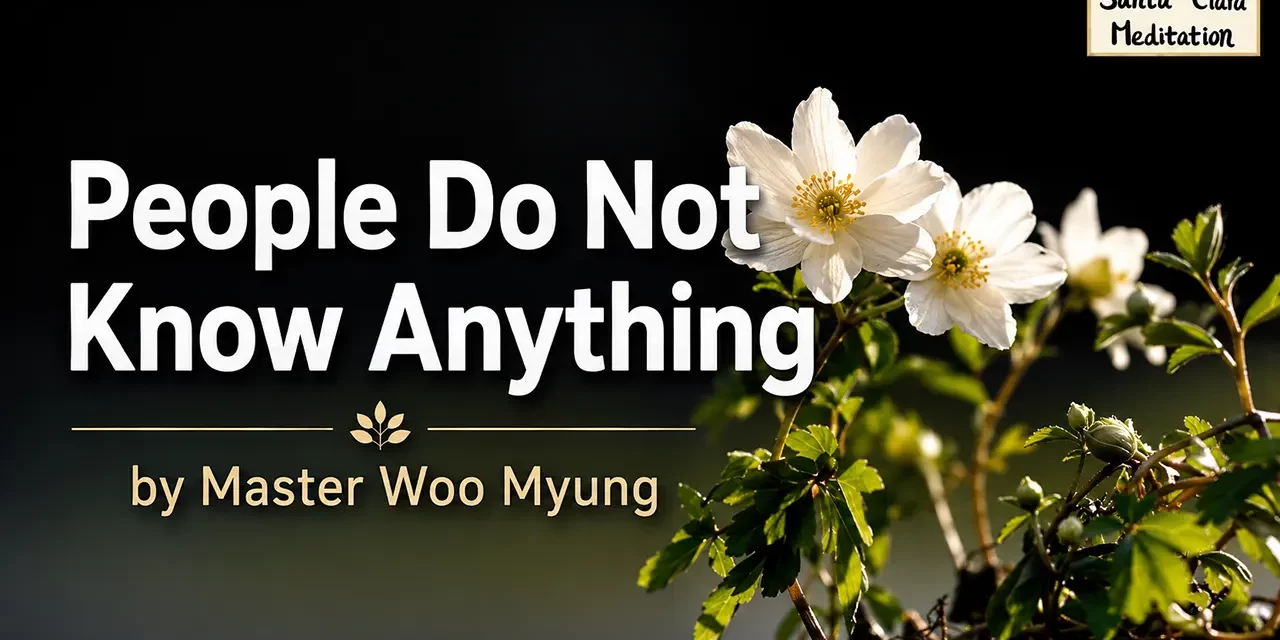 π People Do Not Know Anything: Living in a False World | Master Woo Myung | Santa Clara Meditation