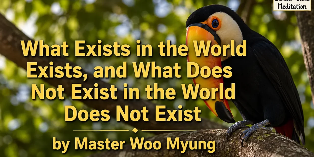 🌐 What Exists in the World Exists, and What Does Not Exist in the World Does Not Exis | Master Woo Myung