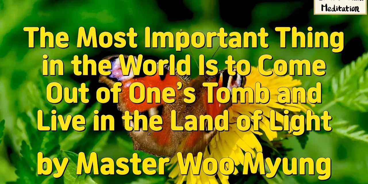 ✨ The Most Important Thing in the World Is to Come Out of One’s Tomb and Live in the Land of Light | Master Woo Myung | Santa Clara Meditation