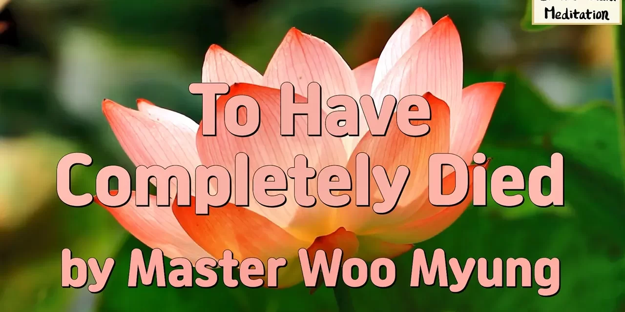 🕊️ To Have Completely Died: Eliminate the False Self and Be Reborn as Truth | Master Woo Myung | Santa Clara Meditation