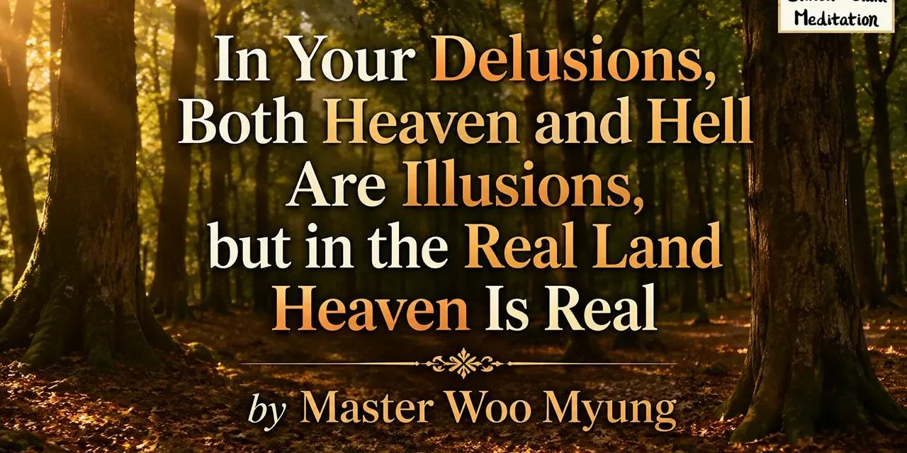 🌤️ In Your Delusions, Both Heaven and Hell Are Illusions, but in the Real Land Heaven Is Real | Master Woo Myung