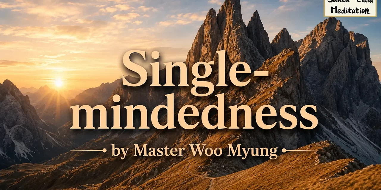 🎯 Single-mindedness: Acting Without Hesitation – Master Woo Myung | Santa Clara Meditation