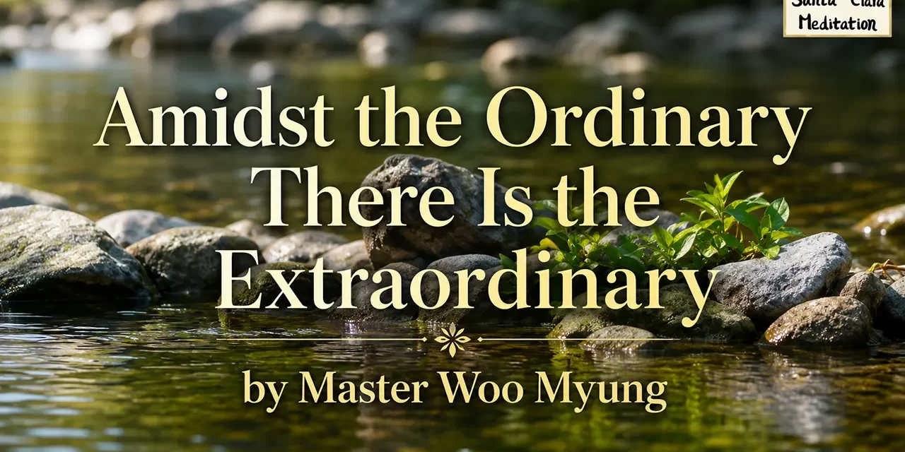 🌼 AMIDST THE ORDINARY THERE IS THE EXTRAORDINARY: BECOMING ONE WITH TRUTH | MASTER WOO MYUNG | SANTA CLARA MEDITATION