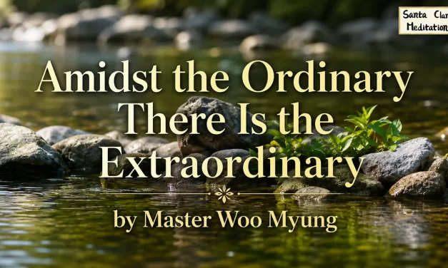 🌼 AMIDST THE ORDINARY THERE IS THE EXTRAORDINARY: BECOMING ONE WITH TRUTH | MASTER WOO MYUNG | SANTA CLARA MEDITATION