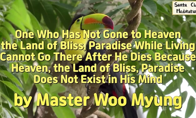 🌈 HEAVEN MUST EXIST IN YOUR MIND WHILE LIVING OR YOU CANNOT GO THERE AFTER DEATH | MASTER WOO MYUNG | SANTA CLARA MEDITATION
