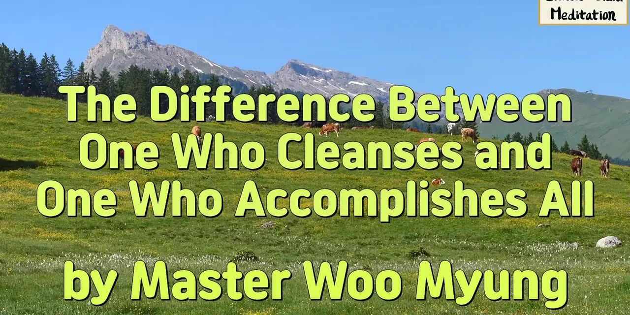 🌟 THE DIFFERENCE BETWEEN ONE WHO CLEANSES AND ONE WHO ACCOMPLISHES ALL | MASTER WOO MYUNG | SANTA CLARA MEDITATION