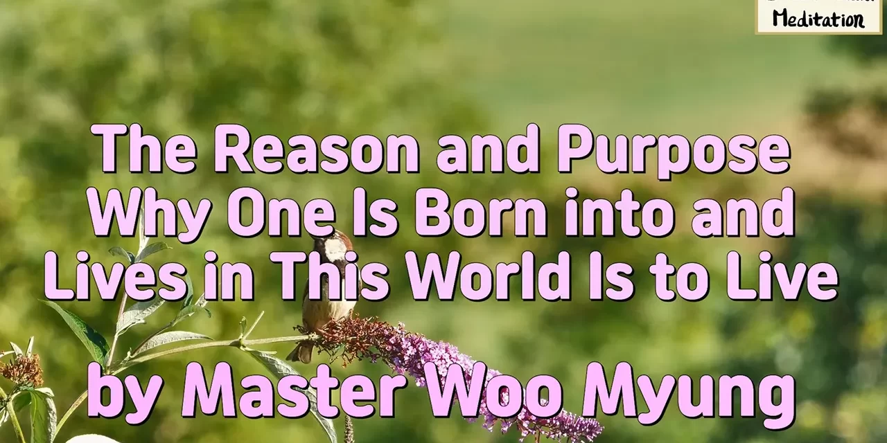 🌅 The Reason and Purpose Why One Is Born into and Lives in This World Is to Live | Master Woo Myung | Santa Clara Meditation
