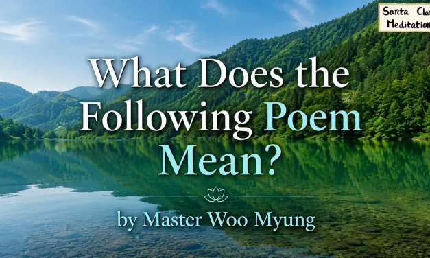 🌤️ WHAT DOES THE FOLLOWING POEM MEAN: TRUE ENLIGHTENMENT AND ONENESS WITH NATURE | MASTER WOO MYUNG | SANTA CLARA MEDITATION