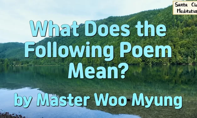🌤️ WHAT DOES THE FOLLOWING POEM MEAN: TRUE ENLIGHTENMENT AND ONENESS WITH NATURE | MASTER WOO MYUNG | SANTA CLARA MEDITATION