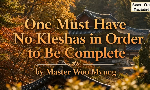 🌠 One Must Have No Kleshas in Order to Be Complete: Becoming the Energy and Light of the Creator | Master Woo Myung | Santa Clara Meditation