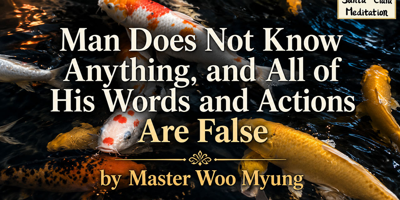 🪷 Man Does Not Know Anything: why human thought and action are false without Truth | Master Woo Myung | Santa Clara Meditation
