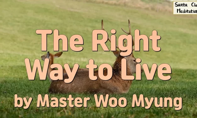 ☀️ The Right Way to Live: peaceful living through detachment and Truth | Master Woo Myung | Santa Clara Meditation