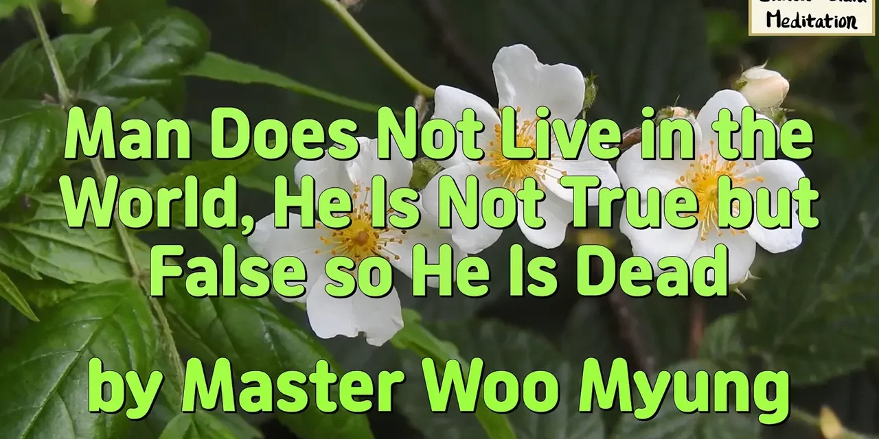 🌌 Man Does Not Live in the World, He Is Not True but False so He Is Dead: Truth and Illusion | Master Woo Myung | Santa Clara Meditation