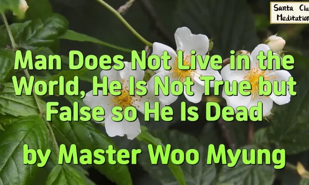 🌌 Man Does Not Live in the World, He Is Not True but False so He Is Dead: Truth and Illusion | Master Woo Myung | Santa Clara Meditation