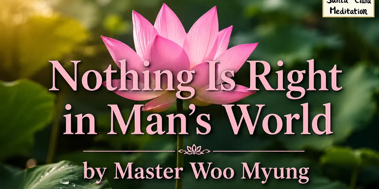 ⚖️ Nothing Is Right in Man’s World: awakening from the false picture world | Master Woo Myung | Santa Clara Meditation