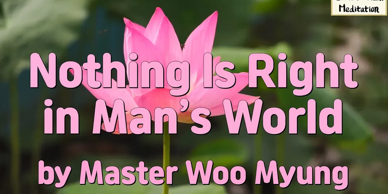 ⚖️ Nothing Is Right in Man’s World: awakening from the false picture world | Master Woo Myung | Santa Clara Meditation