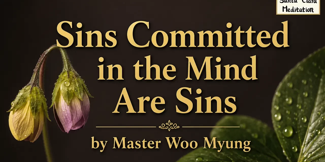 🕊️ Sins Committed in the Mind: understanding the roots of sin and the mind of God | Master Woo Myung | Santa Clara Meditation
