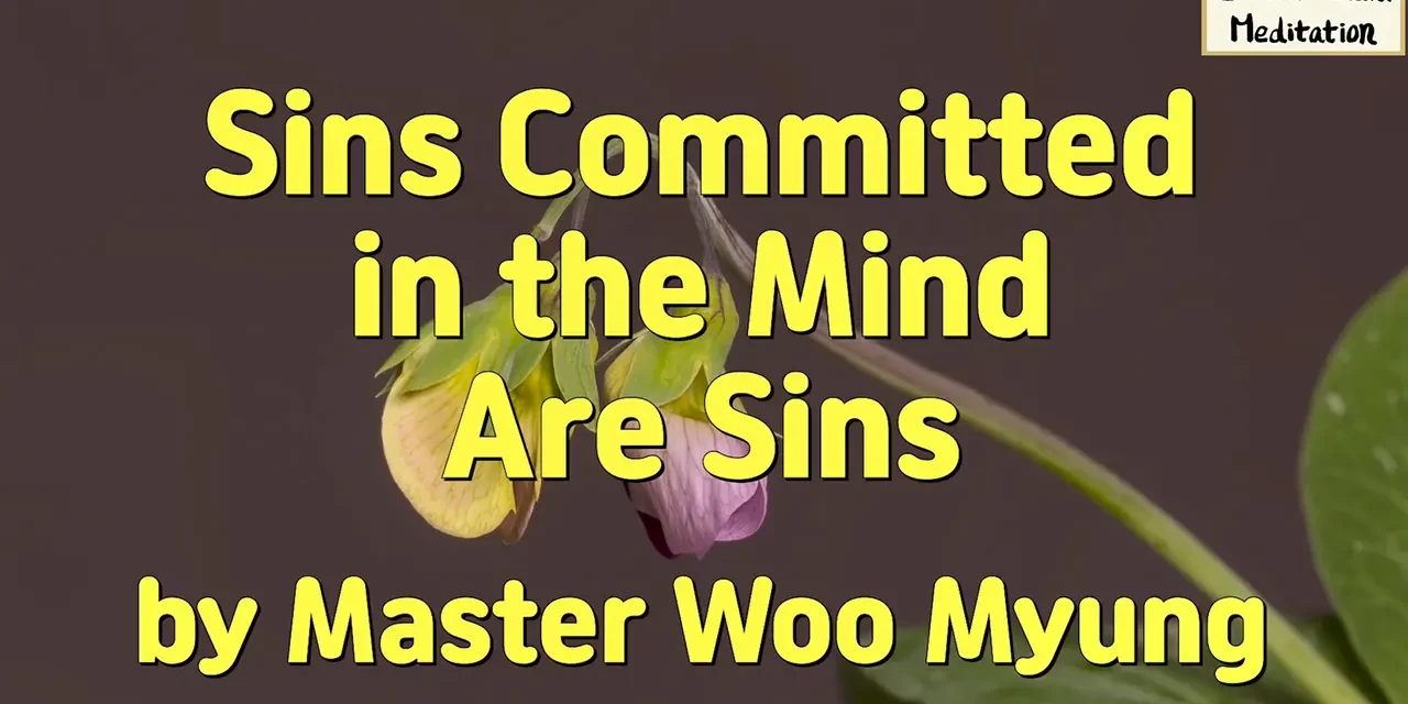 🕊️ Sins Committed in the Mind: understanding the roots of sin and the mind of God | Master Woo Myung | Santa Clara Meditation