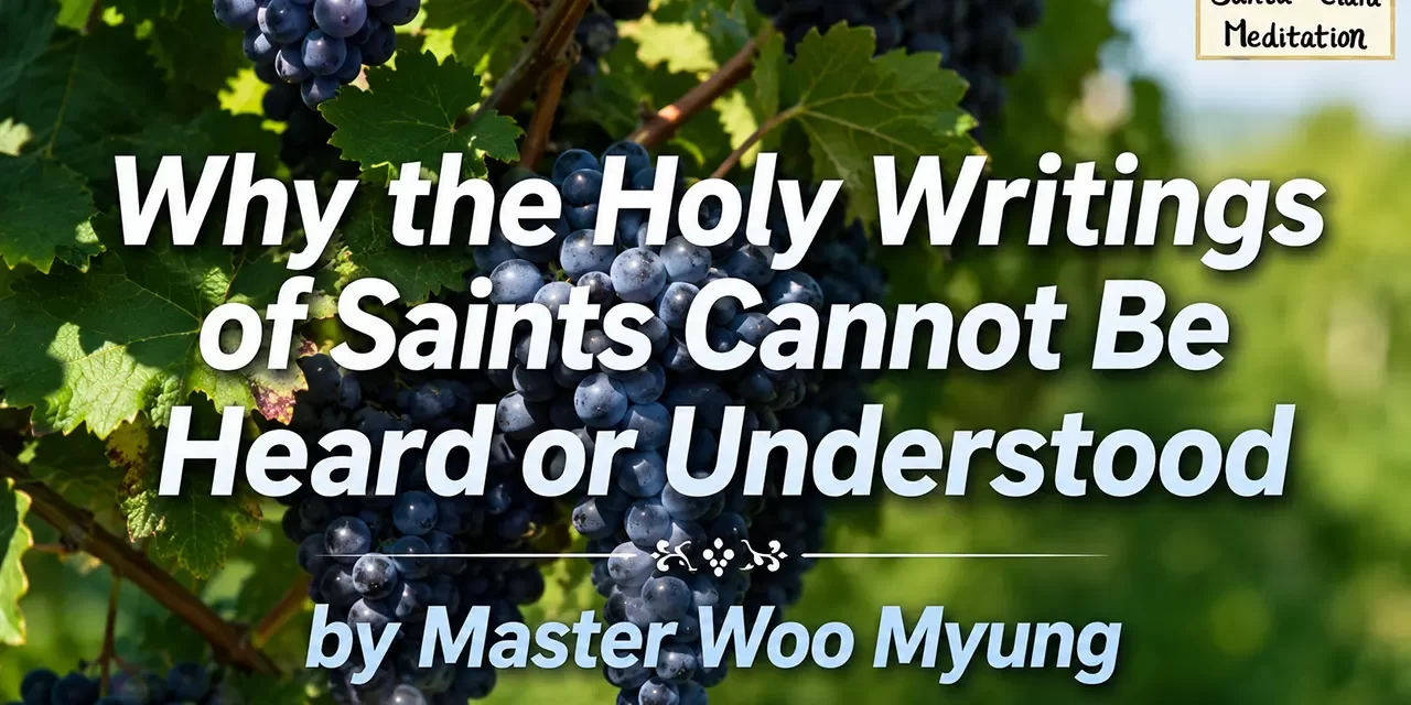 📜 Why the Holy Writings of Saints Cannot Be Heard or Understood | Master Woo Myung | Santa Clara Meditation