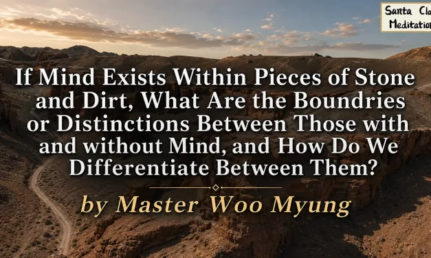 🌿 If Mind Exists Within Pieces of Stone and Dirt, What Are the Boundaries or Distinctions Between Those with and without Mind, and How Do We Differentiate Between Them?: nonduality all is mind | Master Woo Myung | Santa Clara Meditation