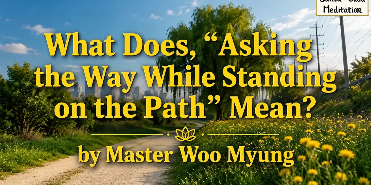 🔮 Asking the Way While Standing on the Path: dō is life itself | Master Woo Myung | Santa Clara Meditation