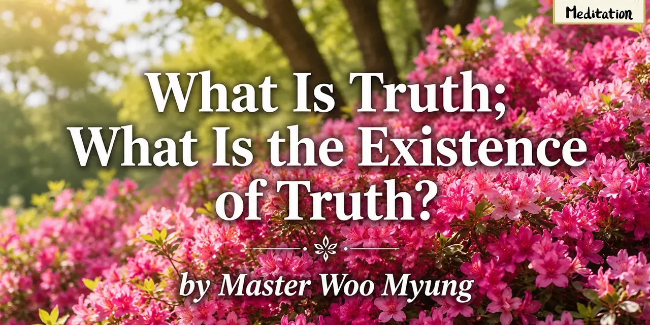 ๐ What Is Truth; What Is the Existence of Truth? | Master Woo Myung | Santa Clara Meditation