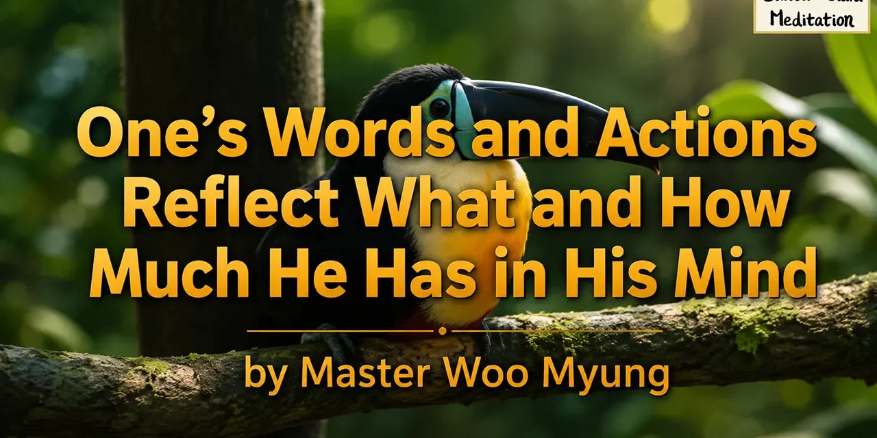 🌟 One’s Words and Actions Reflect What and How Much He Has in His Mind: self-centered mind vs truth | Master Woo Myung | Santa Clara Meditation