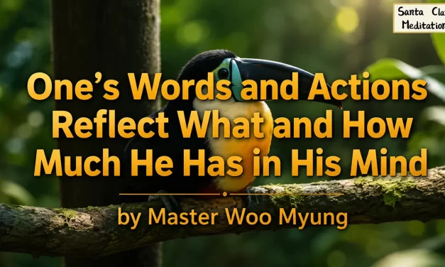 🌟 One’s Words and Actions Reflect What and How Much He Has in His Mind: self-centered mind vs truth | Master Woo Myung | Santa Clara Meditation