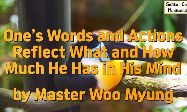 🌟 One’s Words and Actions Reflect What and How Much He Has in His Mind: self-centered mind vs truth | Master Woo Myung | Santa Clara Meditation