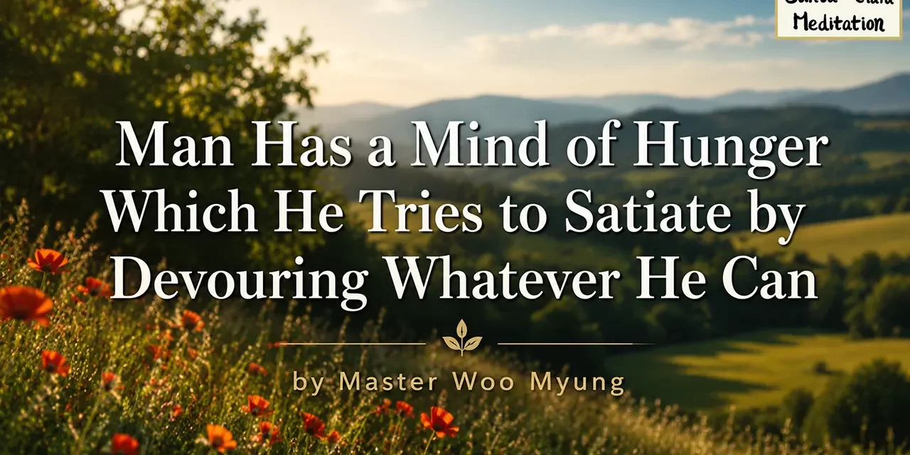 🍽️ Man Has a Mind of Hunger Which He Tries to Satiate by Devouring Whatever He Can | Master Woo Myung | Santa Clara Meditation