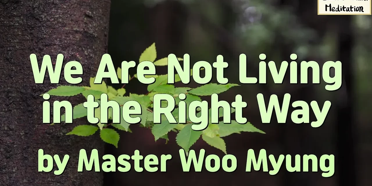 🧭 We Are Not Living in the Right Way: Escape the Illusion and Return to Righteousness | Master Woo Myung | Santa Clara Meditation